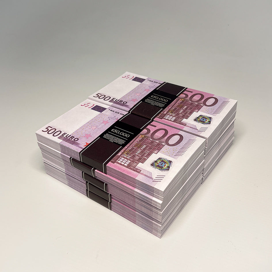 10 x New Style €50,000 Prop Money Stacks