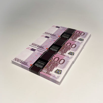 3 x New Style €50,000 Prop Money Stacks