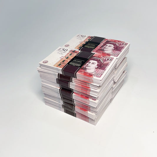 20 x Old Style £5,000 Prop Money Stacks