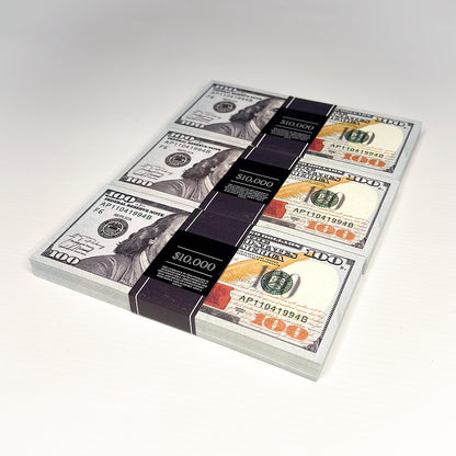 3 x New Style $10,000 Prop Money Stacks